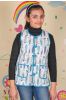 Fish Print Reversible Quilted Sleeveless Kids Jacket