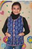 Blue Reversible Quilted Sleeveless Kids Jacket