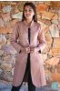 Brown And Peach Reversible Cotton Bundi Quilted Coat