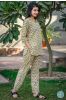 Yellow Floral Block Printed Night Suit