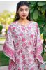 Rose Pink Block Printed Cotton Kaftan Dress