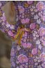 Violet Block Printed Quilted  Bukhara Jacket
