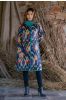 Multicolor Printed Quilted Bukhara Coat