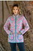 Pink Floral Reversible Quilted Reversible Jacket