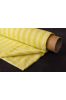 Yellow Striped Handloom Khari Cotton Fabric