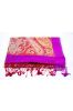 Red Purple Kashmir Paisley Silk Scarf