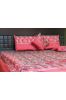 Beautiful Maroon 5 Piece Silk Bedspread Set