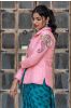 Pink Embroidered Quilted Silk Jacket