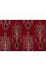 Red Designer Ikat Fabric