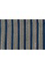 Grey Blue Striped Hand Block Printed Cotton Fabric