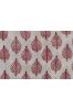 Red Leaf Hand Block Printed Cotton Fabric