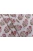 Shadow Pink Floral Block Printed Cotton Fabric