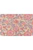 Peach Yellow Floral Block Printed Cotton Fabric