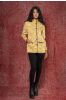 Yellow Floral Block Printed Quilted Jacket