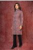 Ajrakh Block Printed Quilted Long Coat