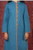 Blue Cotton Quilted Reversible Bukhara Coat
