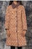 Brown Kalamkari Block Printed Bukhara Coat