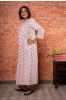 Quartz Pink Block Print Maxi Gown