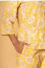 Yellow Floral Printed Night Suit