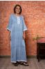 Blue Block Printed Night Gown