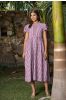 Purple Checks Khari Cotton Dress