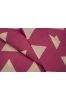Dark Pink Triangle Block Printed Fabric