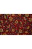 Red Floral Block Printed Fabric