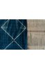 Blue Shibori Clamp Dye  Cotton Fabric