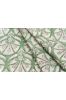 Jade Green Floral Block Printed Fabric
