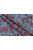 Lichen Blue Floral Block Printed Fabric