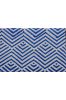 Blue Zigzag Cotton Upholstery Fabric