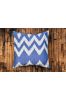 Blue And White Ikat Cushions
