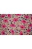 Pink Floral Glace Cotton Fabric