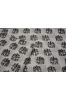 White And Grey Elephant Block Printed Cotton Fabric
