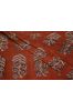 Bagru Red Floral Hand Block Printed Cotton Fabric