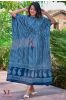 Natural Dye Indigo Kaftan Dress