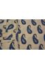 Blue And Black Paisley Block Printed Cotton Fabric