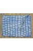 Navy Blue Block Printed Cotton Canvas Bag (11*8 Inch) 