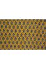 Yellow Floral Buti Block Print Fabric