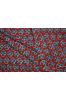 Red Floral Block Print Fabric