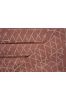Rust Triangles Kantha Cotton Fabric