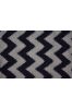 White And Navy Blue Double Ikat Fabric