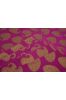 Fuchsia Golden Zari Banarasi Brocade Silk Fabric 
