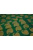Fanfare Green Golden Zari Banarasi Brocade Silk Fabric 