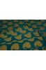 Jolly Green Golden Zari Banarasi Brocade Silk Fabric 