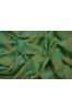 Green Embroidered Floral Silk Cotton Fabric 