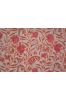 White And Rose Floral Cotton Block Printed Fabric