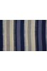 Blue Striped Double Ikat Cotton Fabric 