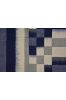 Blue Striped Double Ikat Cotton Fabric 