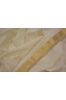 Cannoli Cream  Zari Border Maheshwari Silk Handloom Fabric
